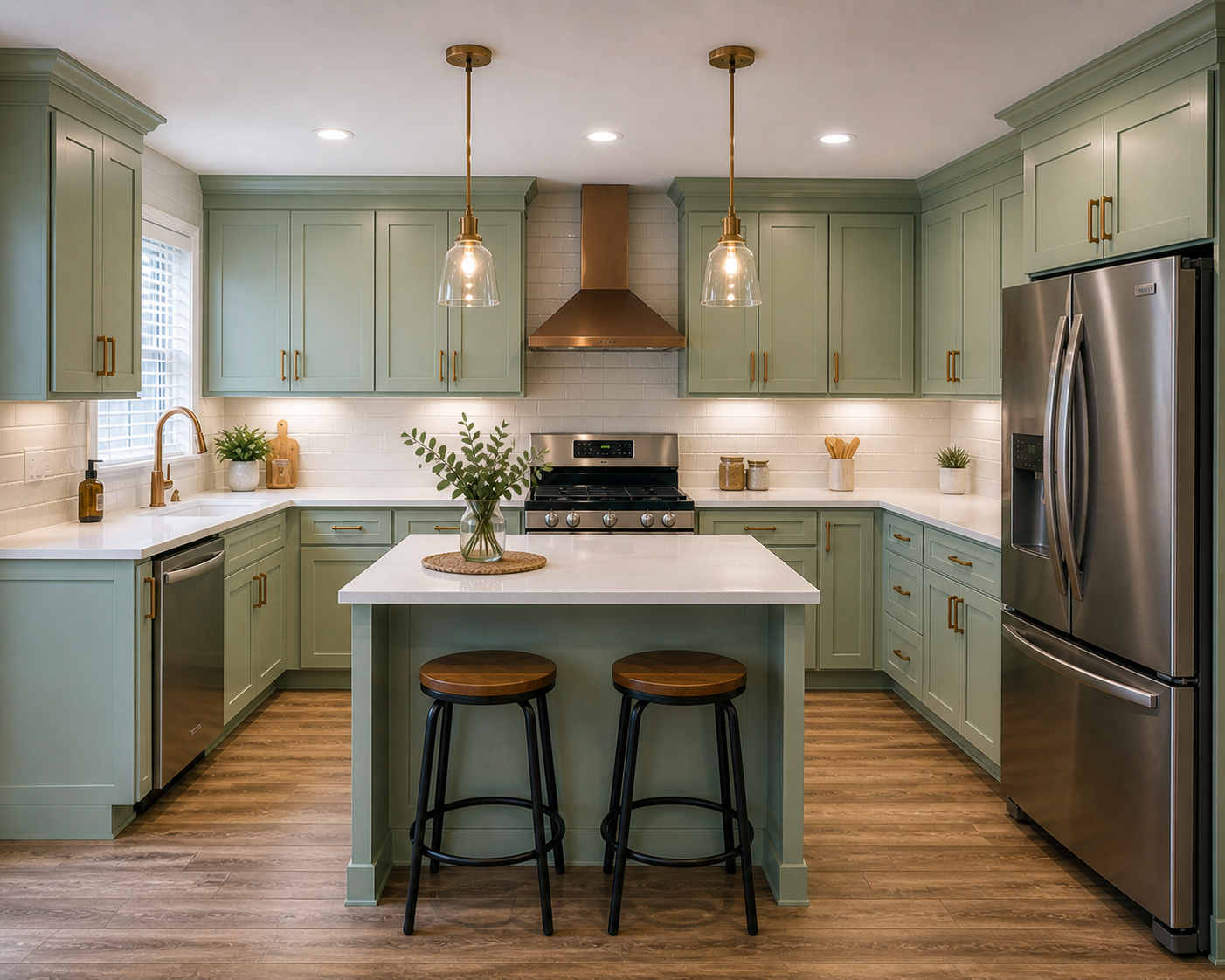 After — Burst Pipe · Kitchen