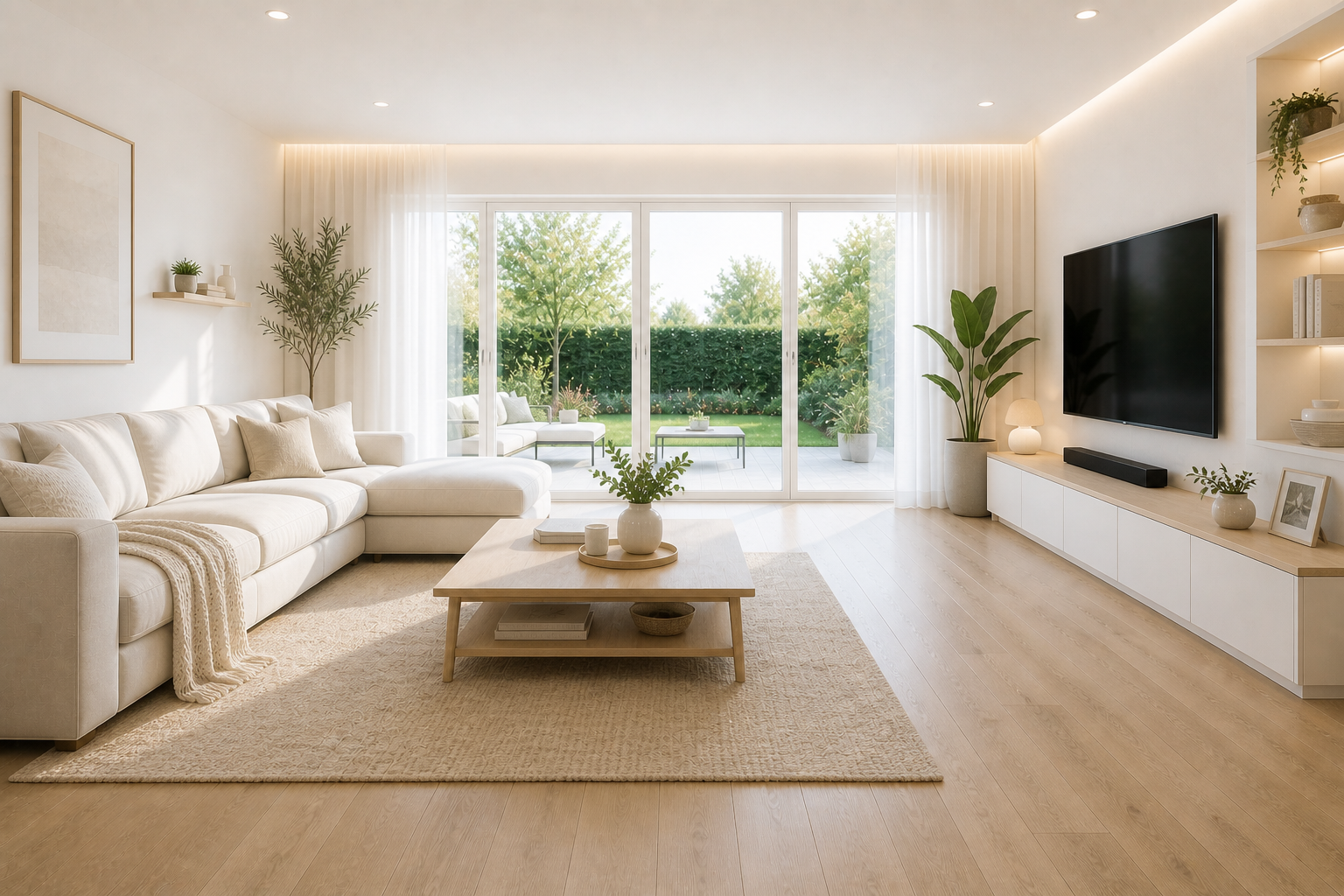 After — Living Room Floor Restoration