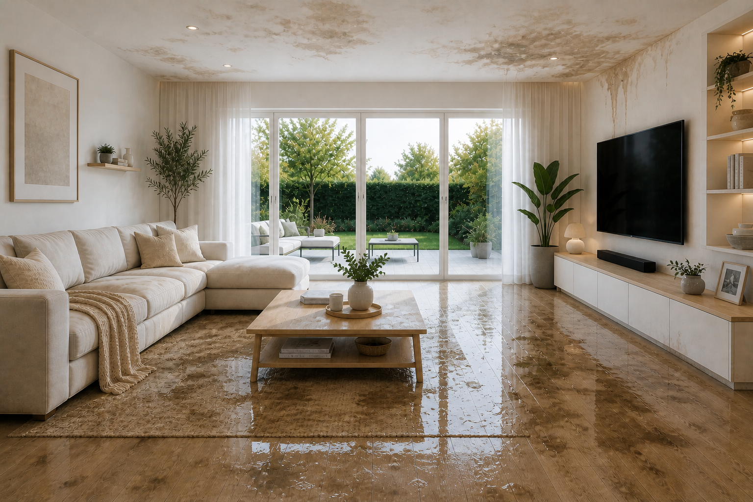 Before — Living Room Floor Restoration