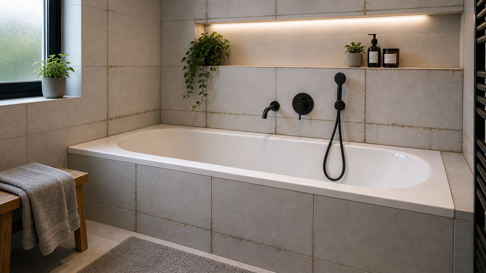 Before — Severe Mold · Bathroom